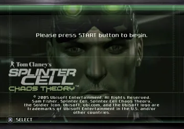 Tom Clancy's Splinter Cell - Chaos Theory screen shot title